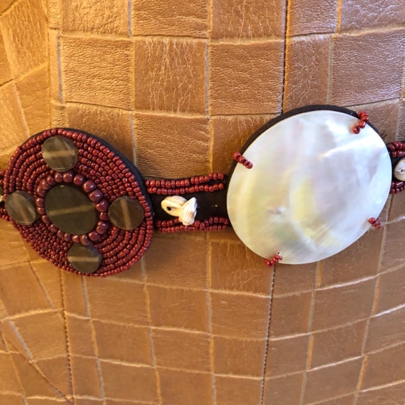 Belt Made of Beads, Shells, suede & Abalone main image 6